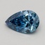 0.73 Ct. Fancy Vivid Blue Pear Lab Grown Diamond