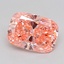 2.09 Ct. Fancy Vivid  Pink Cushion Lab Grown Diamond