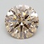 3.10 Ct. Light  Brown Round Lab Grown Diamond