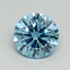 1.76 Ct. Fancy Vivid Blue Round Lab Grown Diamond