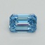 1.05 Ct. Fancy Vivid Blue Emerald Lab Grown Diamond