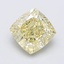 1.53 Ct. Fancy Light  Yellow Cushion Lab Grown Diamond