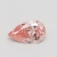 0.51 Ct. Fancy Intense Pink Pear Lab Grown Diamond