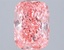 2.25 Ct. Fancy Vivid Pink Cushion Lab Grown Diamond