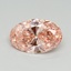 3.02 Ct. Fancy Vivid Pink Oval Lab Grown Diamond
