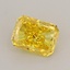 0.59 Ct. Fancy Vivid  Yellow Radiant Lab Grown Diamond