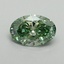 1.1 Ct. Fancy Vivid Pacific Green Oval Lab Grown Diamond