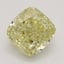 0.72 Ct. Fancy Intense Yellow Cushion Diamond