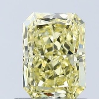 1.00 Ct. Fancy Vivid Yellow Radiant Lab Grown Diamond