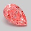 3.02 Ct. Fancy Vivid Pink Pear Lab Grown Diamond