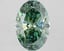 2.62 Ct. Fancy Vivid Green Oval Lab Grown Diamond