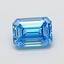 1.22 Ct. Fancy Vivid Blue Emerald Lab Grown Diamond