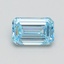 1.01 Ct. Fancy Inense Blue Emerald Lab Grown Diamond