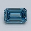1.02 Ct. Fancy Vivid Malibu Blue Emerald Lab Grown Diamond
