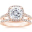 14KR Moissanite Joy Diamond Ring (1/3 ct. tw.) with Bliss Diamond Ring (1/5 ct. tw.), smalltop view