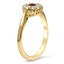 The Myrle Ring, smalltop view on a hand