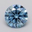 1.01 Ct. Fancy Vivid  Blue Round Lab Grown Diamond