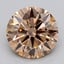 1.34 Ct. Light  Brown Round Lab Grown Diamond