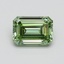 1.01 Ct. Fancy Vivid Pacific Green Emerald Lab Grown Diamond