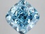 10.00 Ct. Fancy Vivid Blue Cushion Lab Grown Diamond