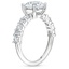18K White Gold Jolie Baguette and Round Diamond Ring, smallside view