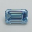 1.02 Ct. Fancy Intense Blue Emerald Lab Grown Diamond