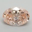 2.19 Ct. Fancy Intense Pink Oval Lab Grown Diamond