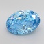 5.02 Ct. Fancy Vivid Blue Oval Lab Grown Diamond