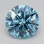 1.59 Ct. Fancy Vivid Blue Round Lab Grown Diamond