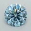 2.00 Ct. Fancy Vivid  Blue Round Lab Grown Diamond