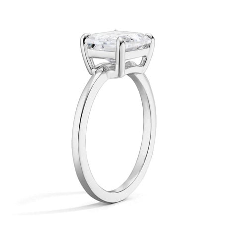 Platinum Morgan East-West Solitaire Ring