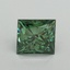 1.15 Ct. Fancy Vivid Pacific Green Princess Lab Grown Diamond