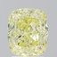 3.01 Ct. Fancy  Yellow Cushion Diamond