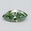 1.00 Ct. Fancy Vivid Pacific Green Marquise Lab Grown Diamond