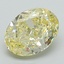 2.16 Ct. Fancy Yellow Oval Lab Grown Diamond