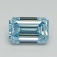 1.07 Ct. Fancy Intense Blue Emerald Lab Grown Diamond