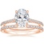 14K Rose Gold Luxe Dawn Diamond Ring with Luxe Sia Diamond Open Ring (1/5 ct. tw.)