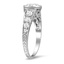 The Starlene Ring, smalltop view on a hand