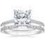 18K White Gold Luxe Dawn Diamond Ring with Luxe Sia Diamond Open Ring (1/5 ct. tw.)