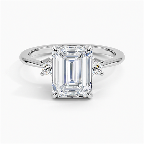 Three Diamond Engagement Ring - Selene