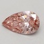 0.56 Ct. Fancy Intense Pink Pear Lab Grown Diamond