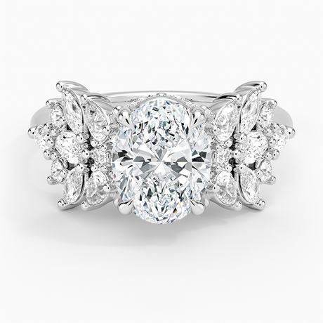18K White Gold Grand Nadia Diamond Ring