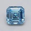 1.04 Ct. Fancy Vivid  Blue Asscher Lab Grown Diamond