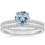 18KW Aquamarine Ballad Diamond Bridal Set (1/3 ct. tw.), smalltop view