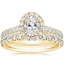 18K Yellow Gold Sienna Halo Diamond Ring with Sienna Diamond Ring (1/2 ct. tw.)