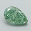 1.06 Ct. Fancy Vivid Green Pear Lab Grown Diamond