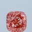 1.04 Ct. Fancy Vivid Pink Cushion Lab Grown Diamond