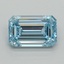 1.04 Ct. Fancy Vivid Blue Emerald Lab Grown Diamond
