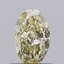 0.55 Ct. Light Yellow Oval Lab Grown Diamond