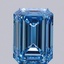 3.5 Ct. Fancy Vivid Blue Emerald Lab Grown Diamond